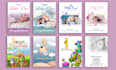 design birthday, valentines card, social post,