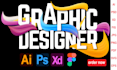 adobe illustrator photoshop xd figma editor, expert graphic designer