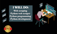 do web scraping and data analysis for you