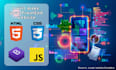 make your frontend website with HTML, CSS, js and responsive
