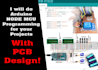do arduino, node mcu programming with pcb design