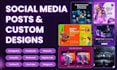 design social media post and animated posts