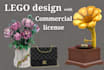 design a professional lego model for you or your company