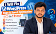 fix wordpress bug and wordpress speed optimization in 1 hour