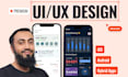 do mobile app UI UX design in figma