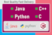 do java python c cpp sql programming assignment and projects
