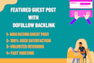 provide featured guest post on high da dr site