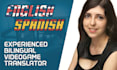 localize your video game into spanish