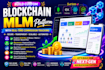 build custom blockchain MLM platform with real time commission tracking
