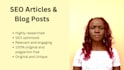 write a well researched SEO blog post or article for you
