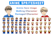 make anime face and sprites for games