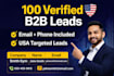 do b2b lead generation with verified email list building