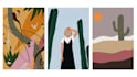 draw a flat illustration for a website, poster or anything