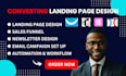 do getresponse, mailchimp, clickfunnels landing page