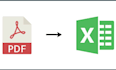 convert PDF to excel