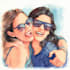 paint a stylized portrait in watercolor