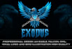 design an eagle, falcon, owl, bird logo or illustration
