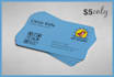design an attractive business card with a qr code