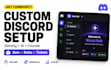 do custom discord server setup for any community