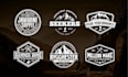 do retro badge, patch, emblem, and vintage logo design