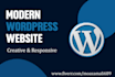 develop and design modern wordpress website