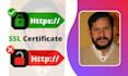 add lifetime free https SSL certificate on your website