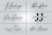 do scripted, cursive, calligraphy, handwritten signature logo