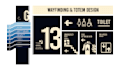 create design of wayfinding, totem, paylon signage