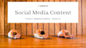 create yoga,mindfulness,health  content for social media