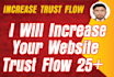 increase your website trust flow tf
