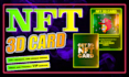 create 3d parallax, crypto nft trading card  animation