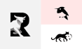 design a minimal animal logo