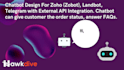 create chatbot with sales iq and zoho desk integration