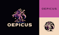 design an epic logo with a human figure