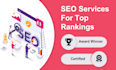 provide complete monthly seo services, on page, off page, high quality backlinks