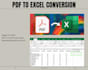 convert PDF to excel