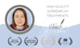write a high quality treatment for your film or TV script