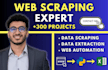 do web scraping, data scraping, website scraping from any website