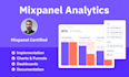 setup mixpanel analytics, reports and dashboards
