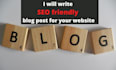 write SEO friendly blog post for your website
