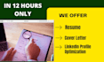 create professional resume and linkedin profile optimization