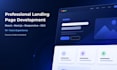 build a modern landing page with react or nextjs