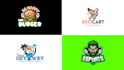 design hand drawn retro vintage sports or esports logo and brand identity guide