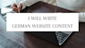 write german website content