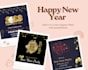 create new year card, event posters, invitation card