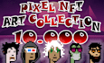 create up to 10k pixel nft collection unique art
