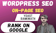 do onpage yoast, rankmath seo, optimization of website