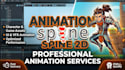 do spine 2d animation for game project