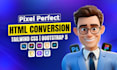 convert PSD to HTML figma to HTML xd to HTML using tailwind