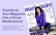 design stunning magazine layout and book layout